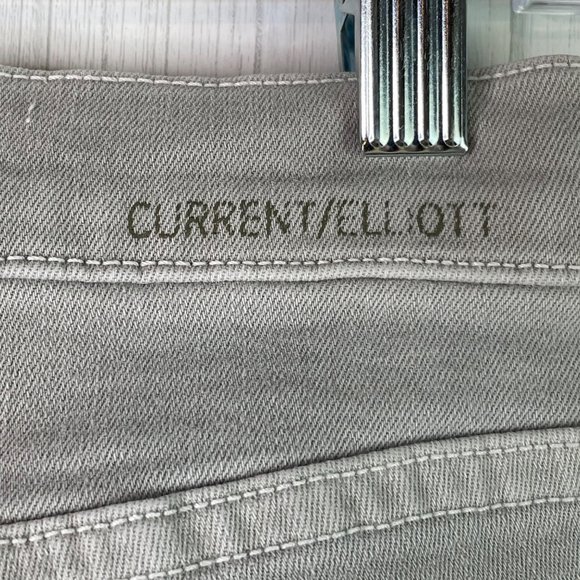 Current Elliot The Stiletto Skinny Jeans Gray Raw Released Hem Size 26 - Picture 5 of 7